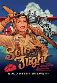 Solo Flight American Brown Ale Poster